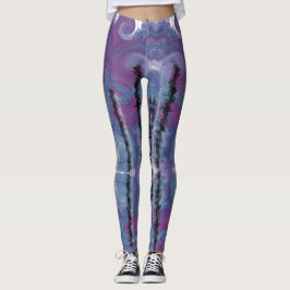 Crystal Torn över AJO-Abstrakten Leggings