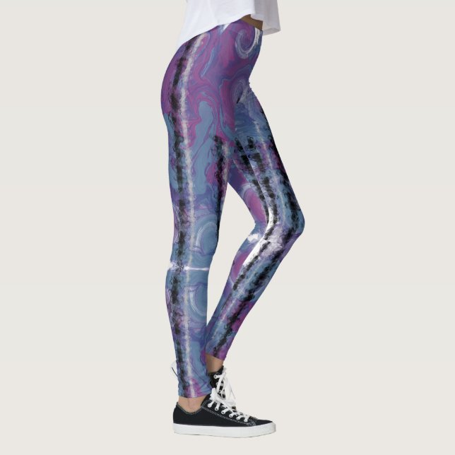Crystal Torn över AJO-Abstrakten Leggings (Höger)