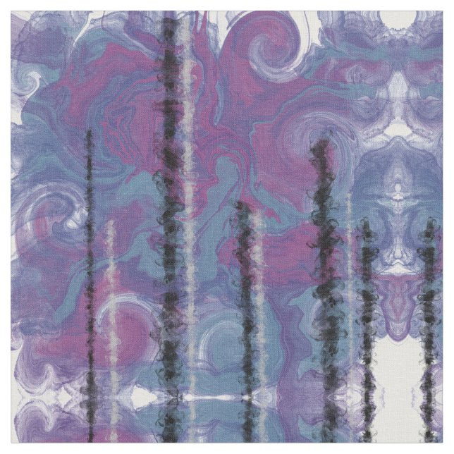 Crystal Torn över AJO-Abstrakten Tyg (Närbild)