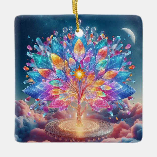 Crystal Träd Julgransprydnad Keramik (Framsida)