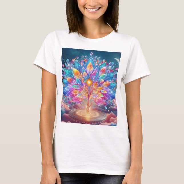 Crystal Träd T Shirt (Framsida)