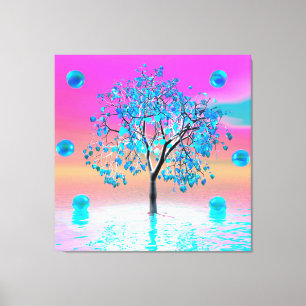 Crystal Tree Sunrise Canvastryck