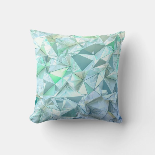 Crystal triangle-bakgrund. kudde (Framsida)