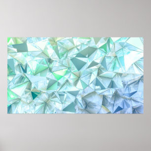 Crystal triangle-bakgrund. poster