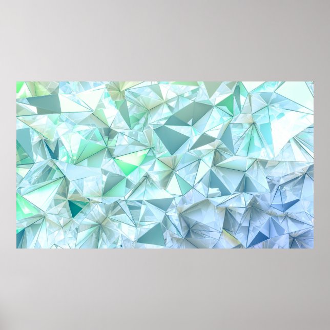 Crystal triangle-bakgrund. poster (Framsidan)