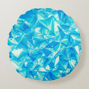 Crystal triangle-bakgrund. rund kudde