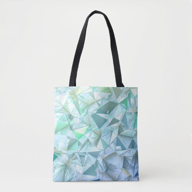 Crystal triangle-bakgrund. tygkasse (Framsida)