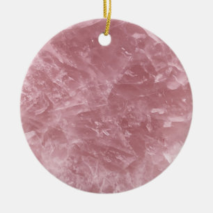 Crystal-utskrift för Baby Rosa ros Julgransprydnad Keramik