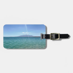 Crystal Vatten View Blå himmel Beach Vibe fredlig Bagagebricka