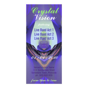 Crystal Vision Event Flyer Reklamkort
