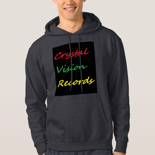 crystal vision records, t-shirts hoodie (Framsida)