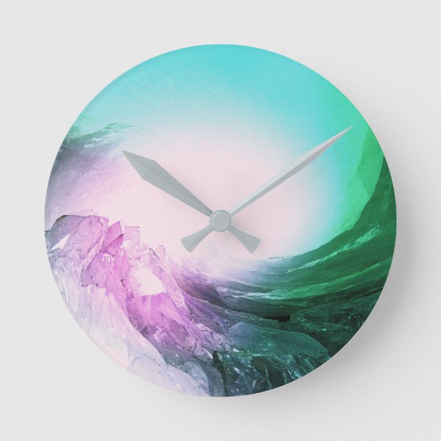 Crystal Wave Rund Klocka (Framsida)