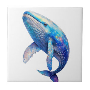Crystal Whale Ceramic Tile Kakelplatta