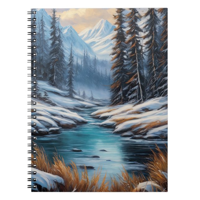 Crystal Winter Valley Anteckningsbok (Framsidan)