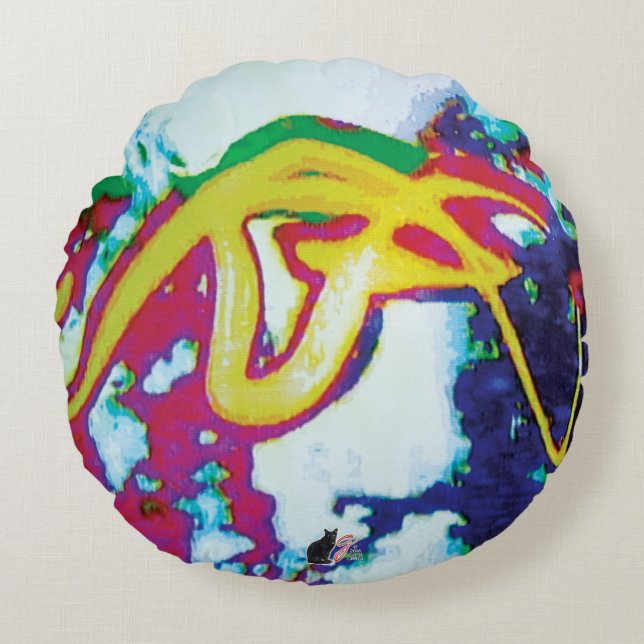 Crystalize KC-bild Rund Kudde (Framsidan)