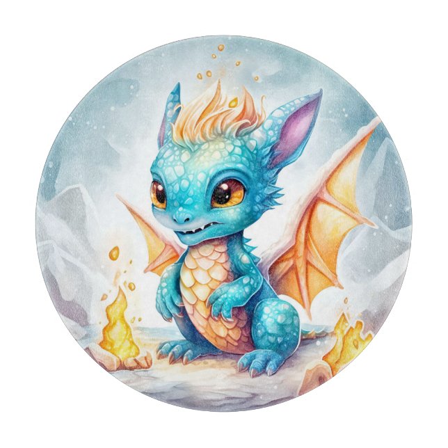 Crystalized Cute Baby blue Dragon (Framsidan)
