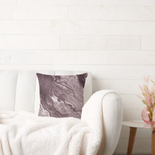 Crystalized Mauve Agate Dusty Ro Rosa Marble Kudde