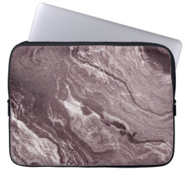 Crystalized Mauve Agate | Dusty Ro Rosa Marble Laptop Fodral