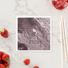 Crystalized Mauve Agate | Dusty Ro Rosa Marble Pappersservett