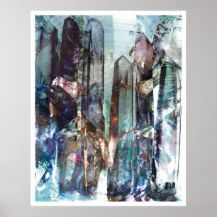 Crystalline abstrakt 2 poster
