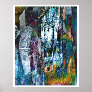 Crystalline abstrakt 3 poster