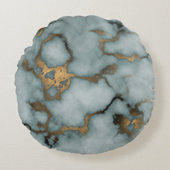 Crystalline Flow Rund Kudde (Framsidan)