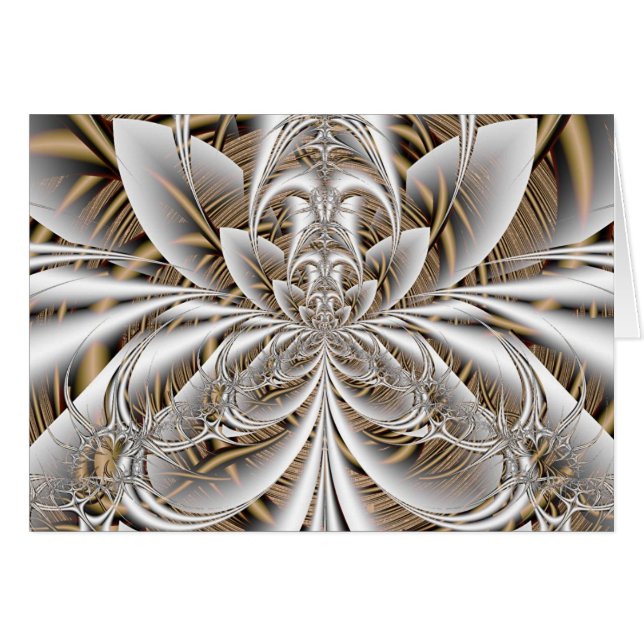 Crystalline virvel hälsningskort (Framsidan Horizontal)