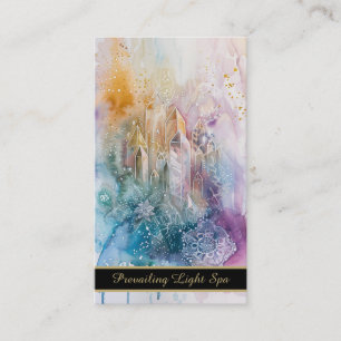 *~* Crystals AP90 Guld Rainbow QR Drip Artsy Visitkort