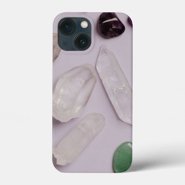 Crystals Gems Energy Vibes Design iphone case (Baksida)