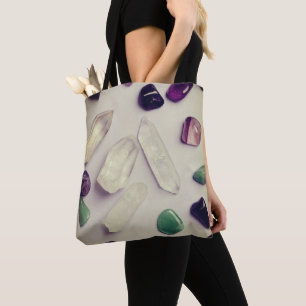 Crystals Gems Yoga Energy Tote Bag Tygkasse
