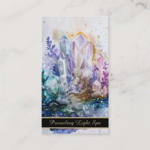 *~* Crystals Guld Rainbow QR AP90 Artsy Drip Visitkort
