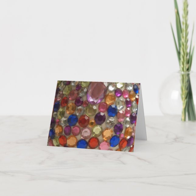 Crystals Notecard Tack Kort (Framsida)