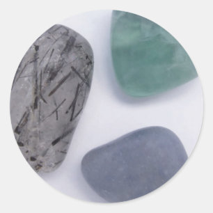 Crystals Stickers Runt Klistermärke