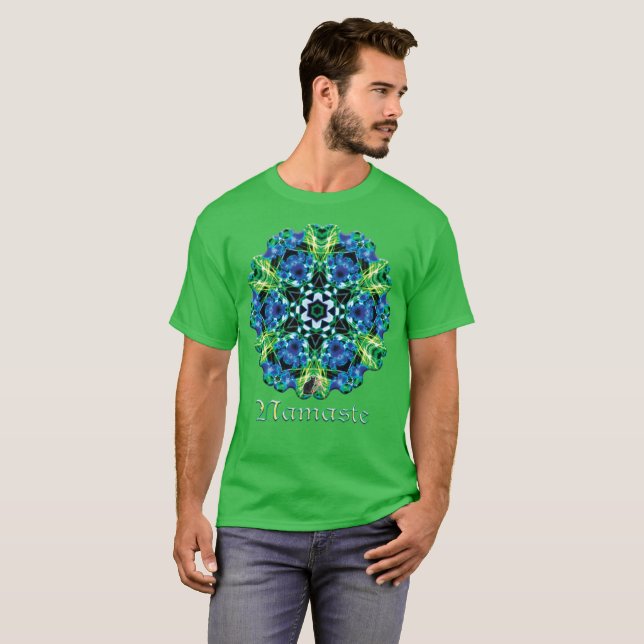 Crystalsea Namaste Kaleidoscope T-shirt (Hel framsida)