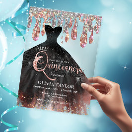 Crystdroppar i elegant Quinceanera