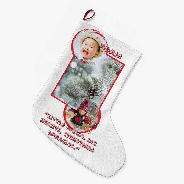CS03 Christmas Stocking Stor Julstrumpa (Framsidan (Hängande))