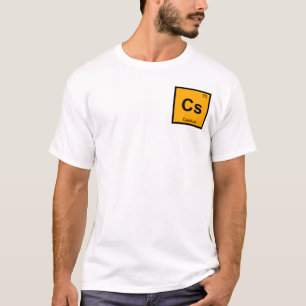 Cs - Cesium Kemi Periodiska Systemet Symbol Tee