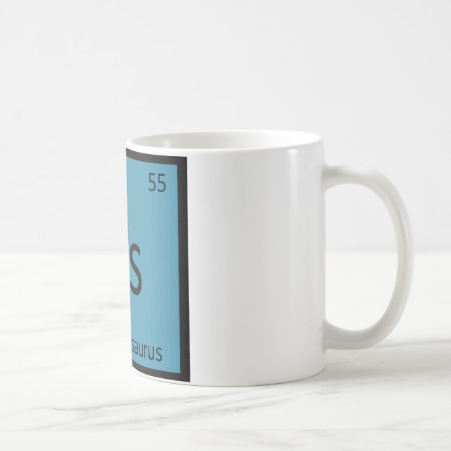Cs - Champosaurus Dinosaur Element Symbol Kaffemugg (Höger)