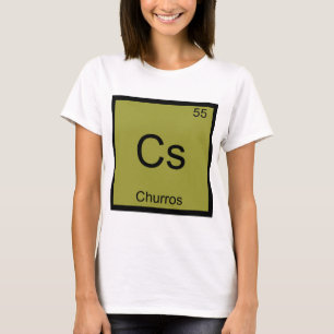 Cs - Churros Funny Chemistry Inslag Symbol Tee Shirt
