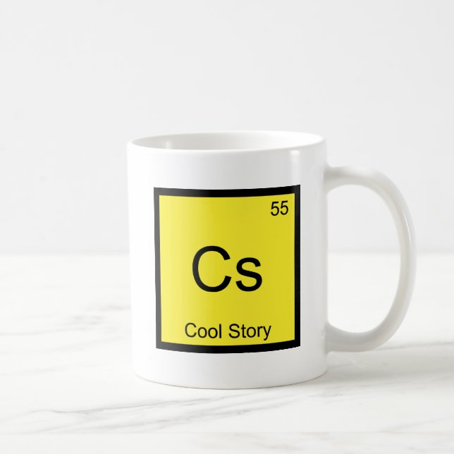 Cs - Cool Story Kemiskt Element Symbol Meme T-Shir Kaffemugg (Höger)