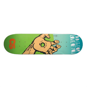 CS gjorde det för kärlekdäck Old School Skateboard Bräda 18 Cm