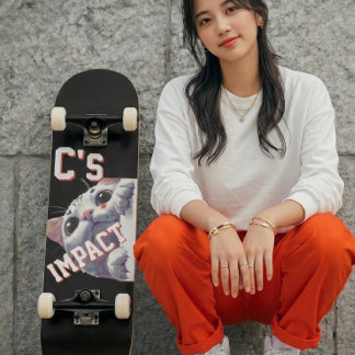 C's IMPACT Cute Cat Mini Skateboard Bräda 18,5 Cm