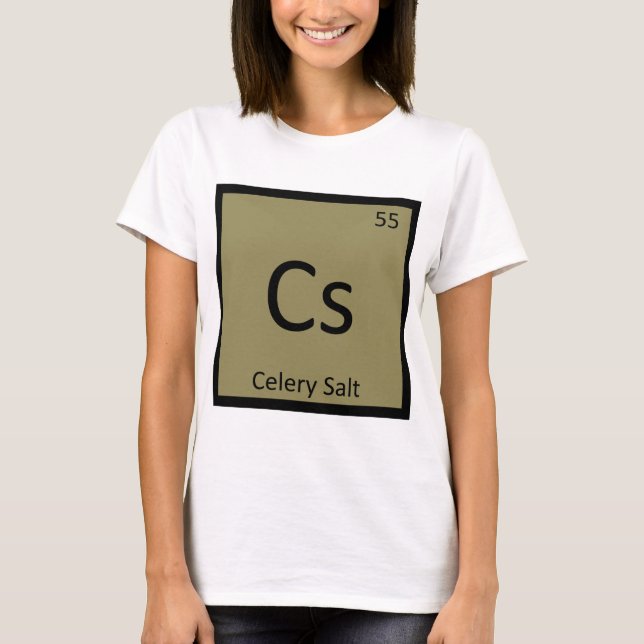 Cs - Kellersalt kemi Periodiska systemets symbol Tröja (Framsida)
