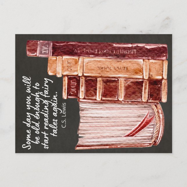 CS Lewis Bokar Reading Helg Vykort (Framsida)