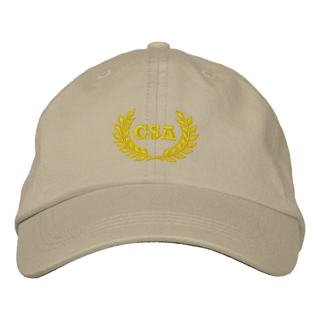 CSA med lagerbehållare (broderade) Broderad Keps (Framsida)