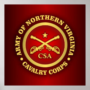 CSC - Armé av nordlig Virginia kavallerikår Poster