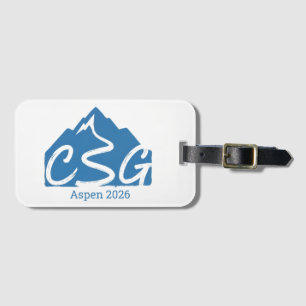 CSG Bagageetikett - Aspen 2026 Bagagebricka
