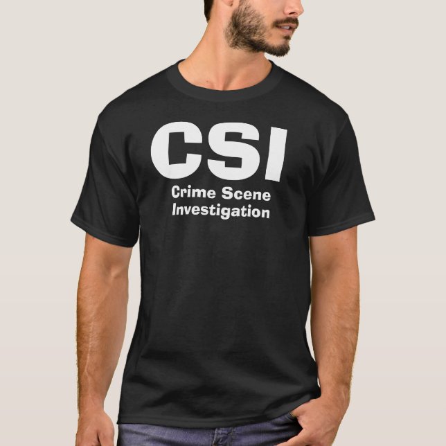 CSI brotts- plats, utredning T-shirt (Framsida)