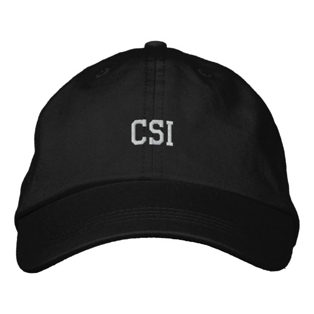 CSI Embroized Hat Broderad Keps (Framsida)