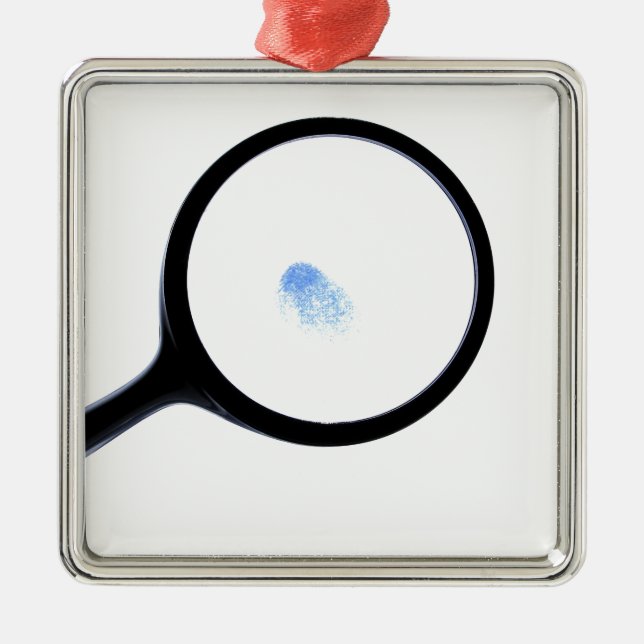 CSI identifierar med fingeravtryck Julgransprydnad Metall (Framsidan)